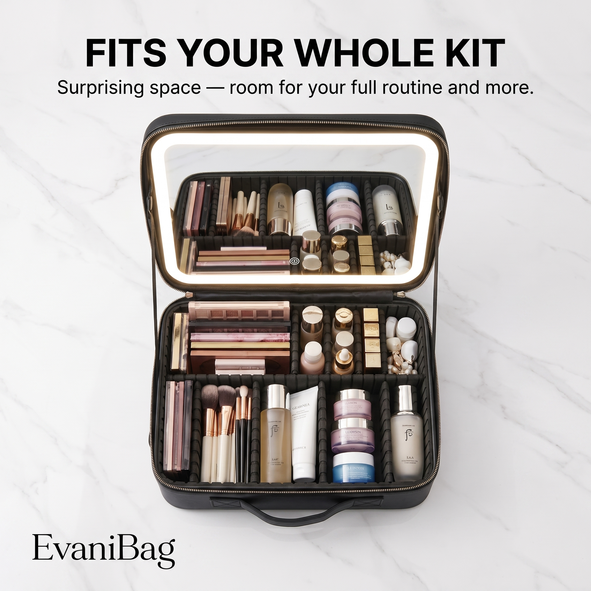 EVANIBAG™ LED Makeup Case